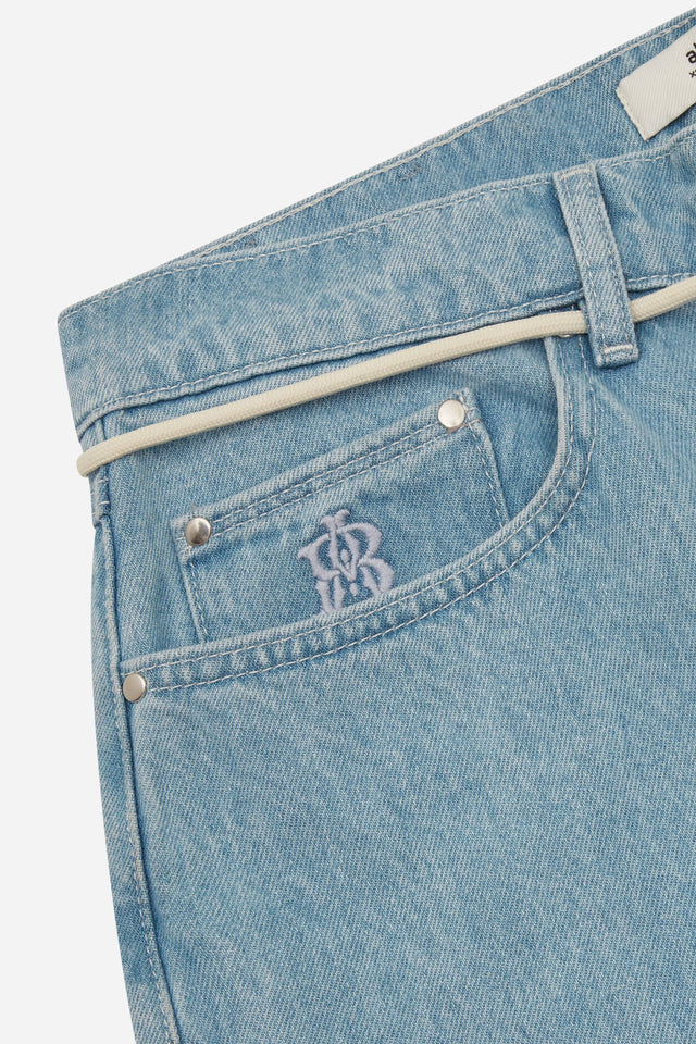 relaxed denim light wash