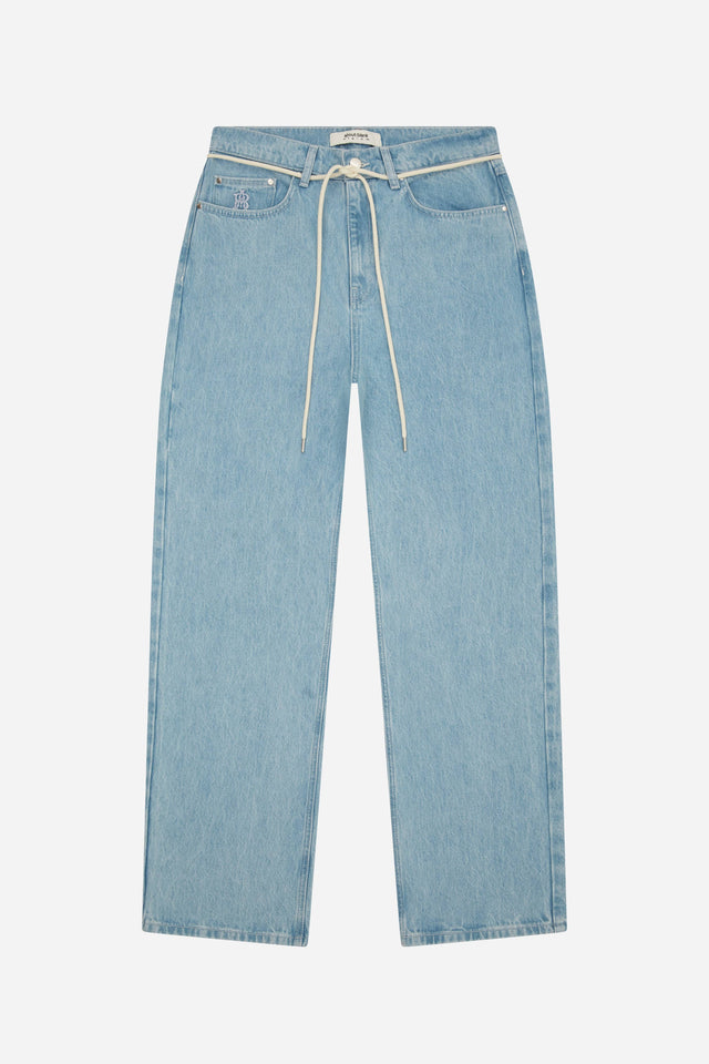 relaxed denim light wash