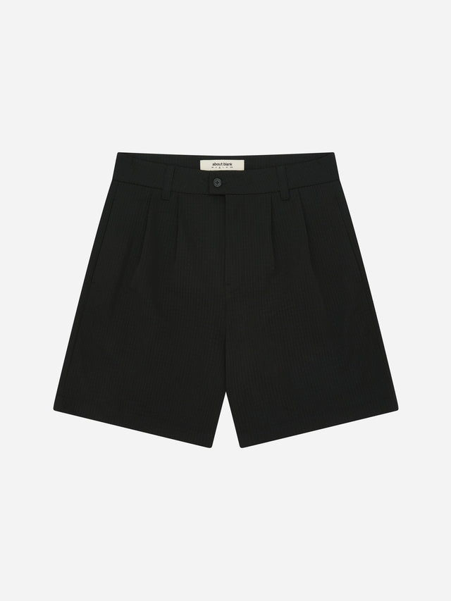 textured short black