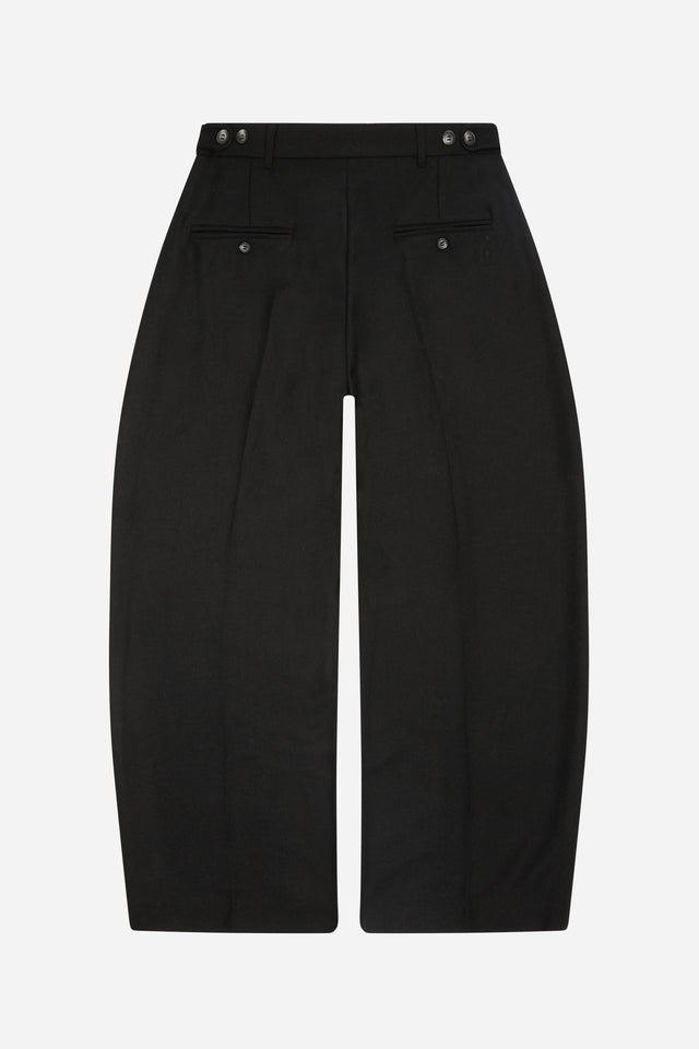 tailored wide leg trouser black