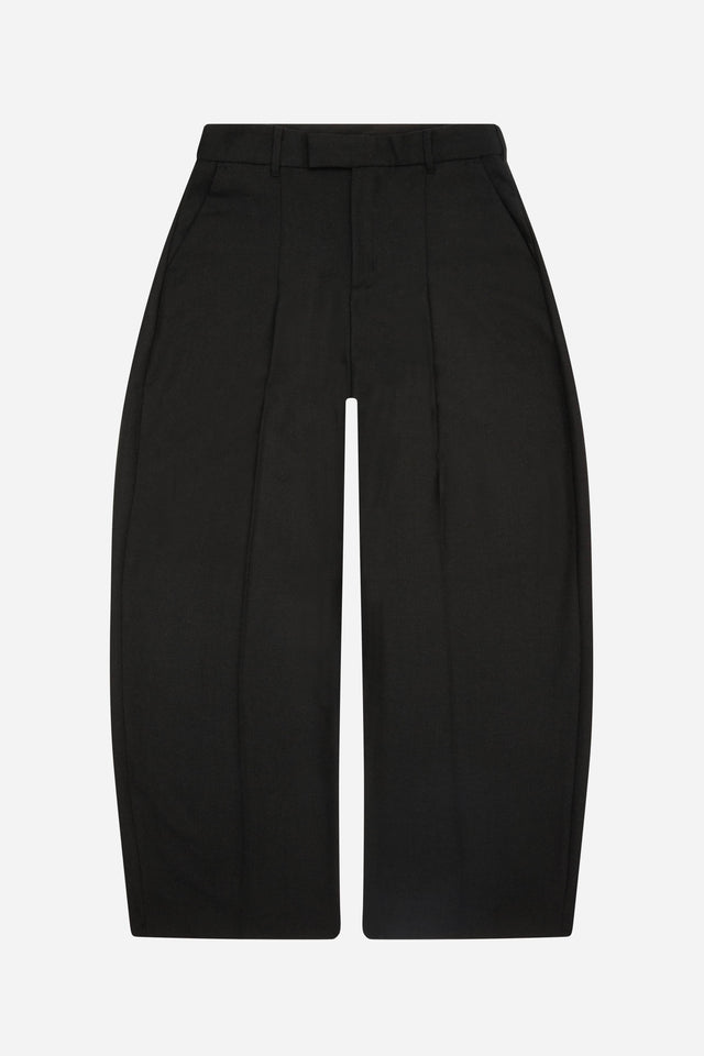 tailored wide leg trouser black