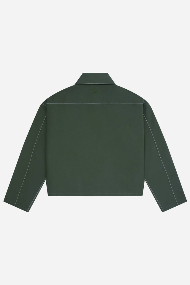 utility jacket green/ecru