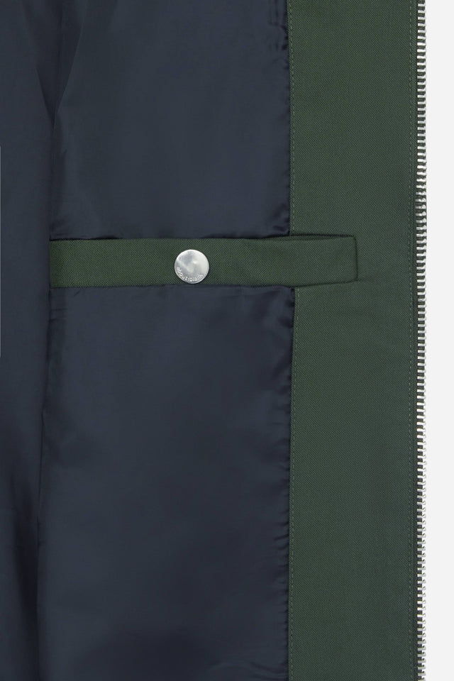 utility jacket green/ecru