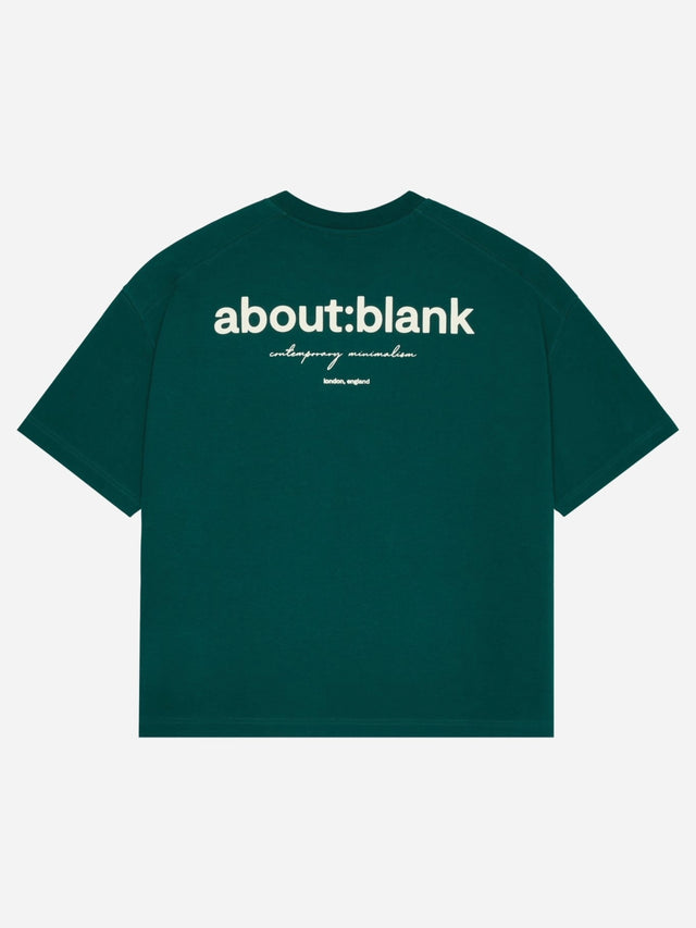 box t-shirt epsom green/ecru