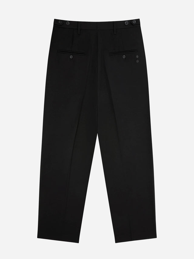tailored wide leg trouser black