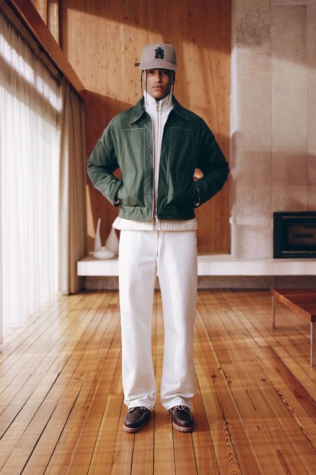 relaxed denim jean ecru