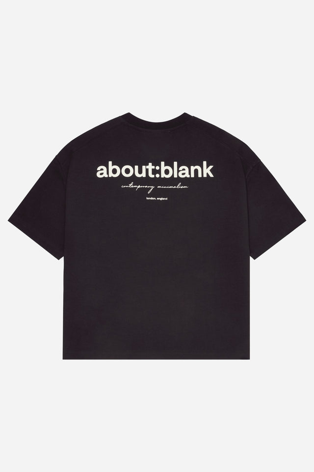 box t-shirt black/ecru