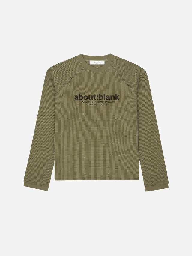 garcon long sleeve waffle clover