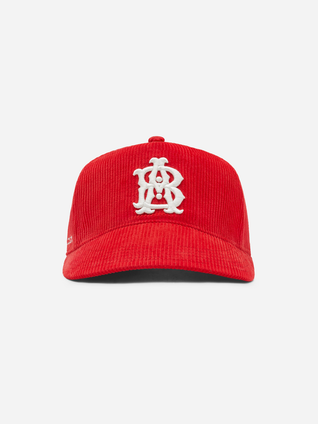monogram cord cap red