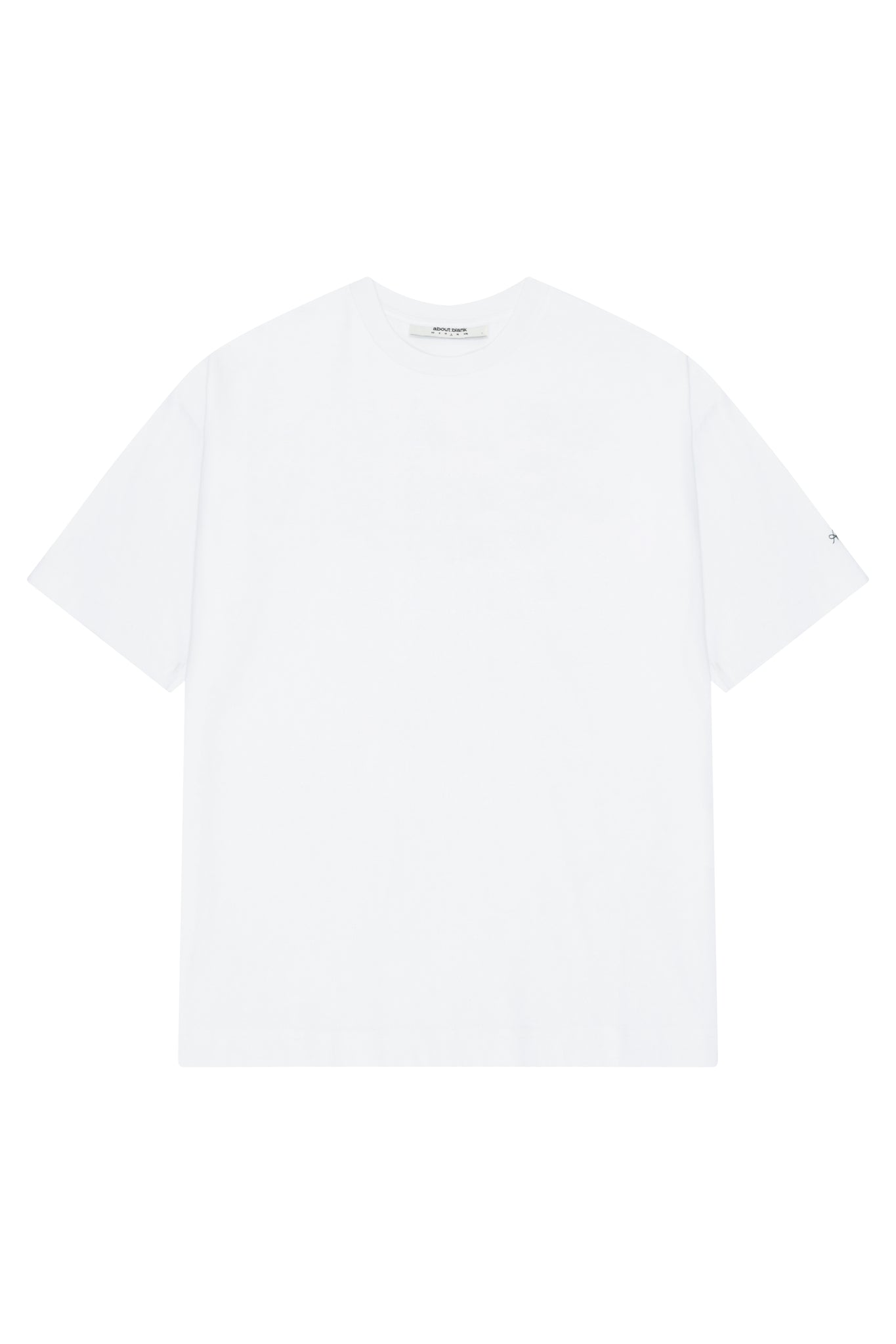 chain stitch t-shirt white/epsom green