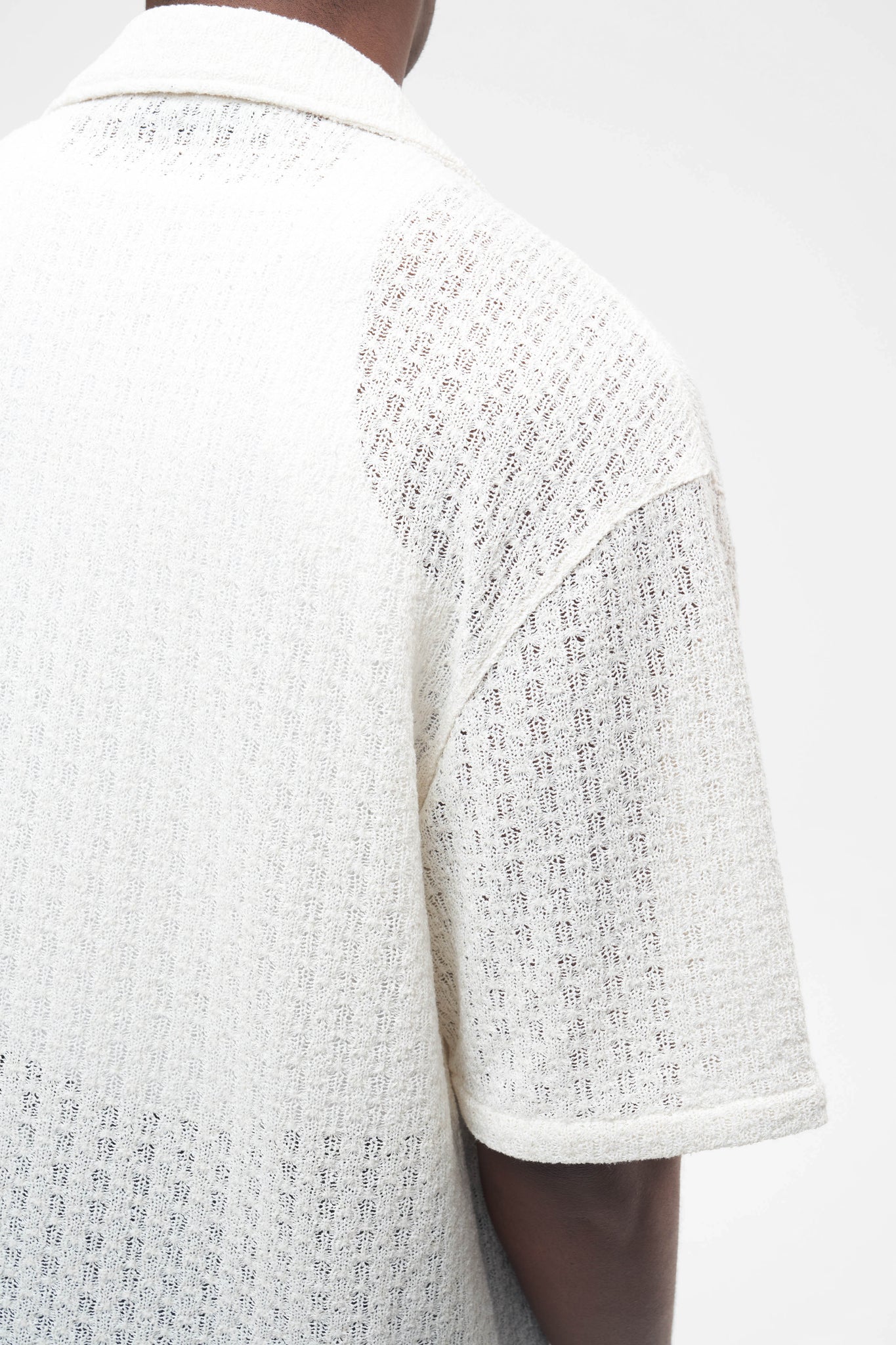 knitted shirt ecru