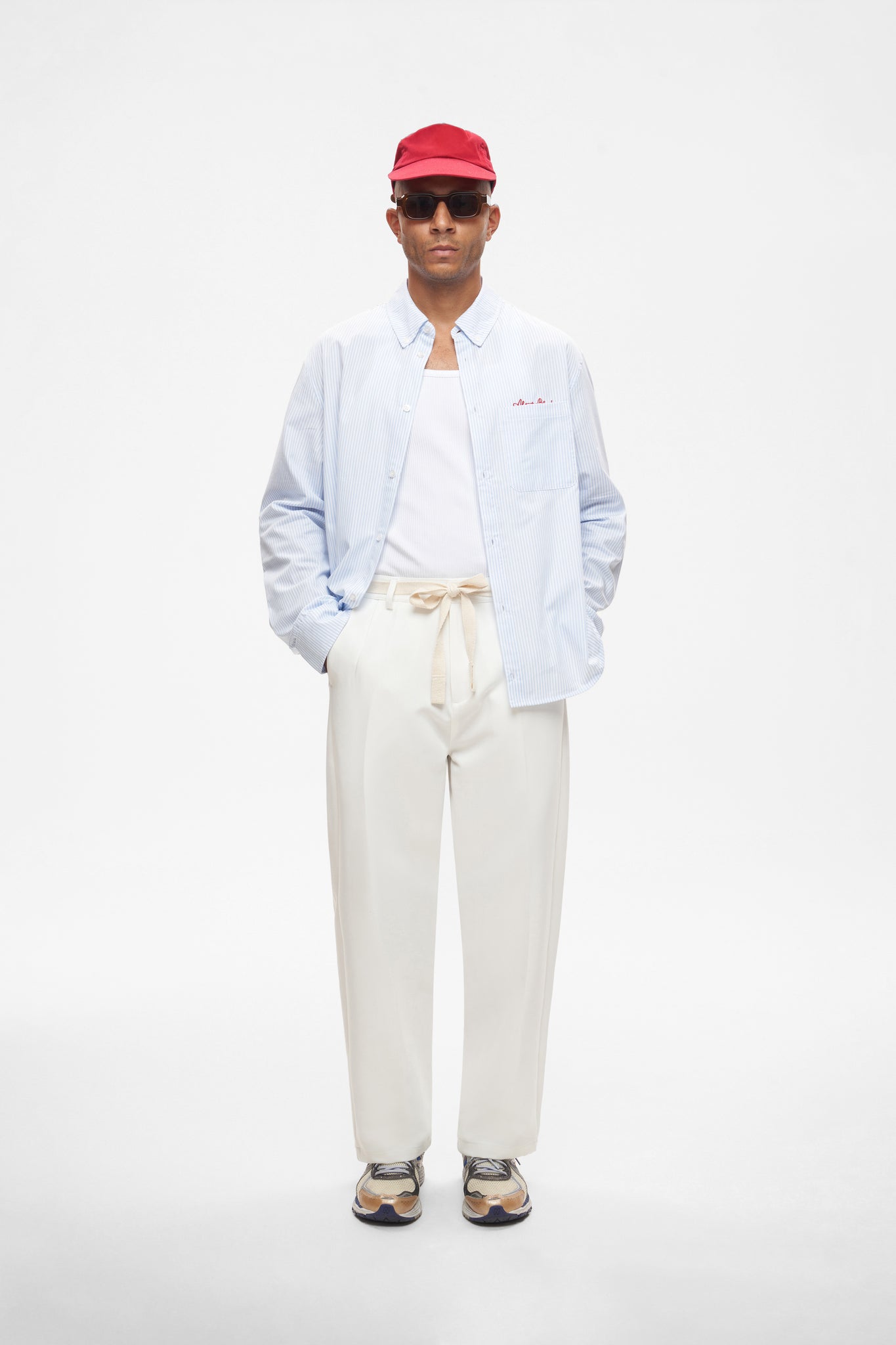 double pleated trousers off-white