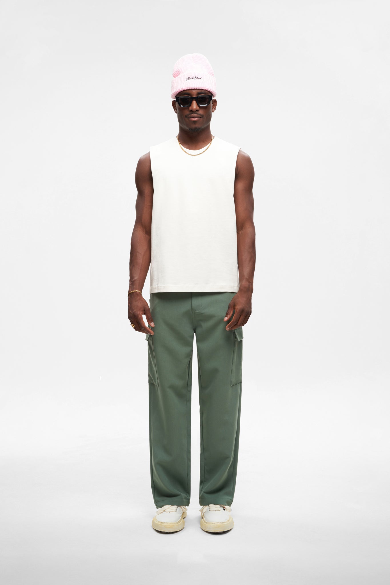 box t-vest oat/black