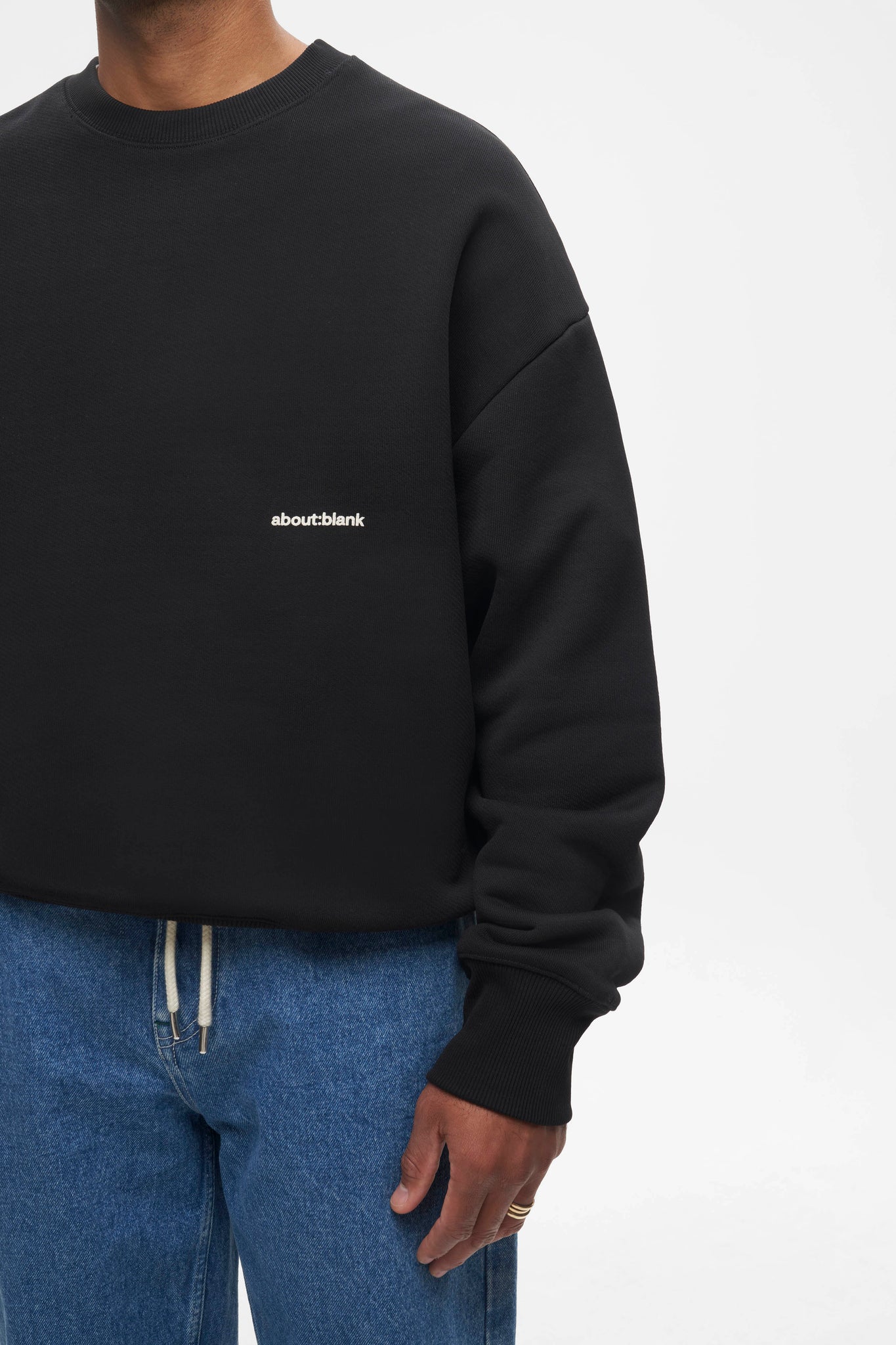 box sweatshirt black V2