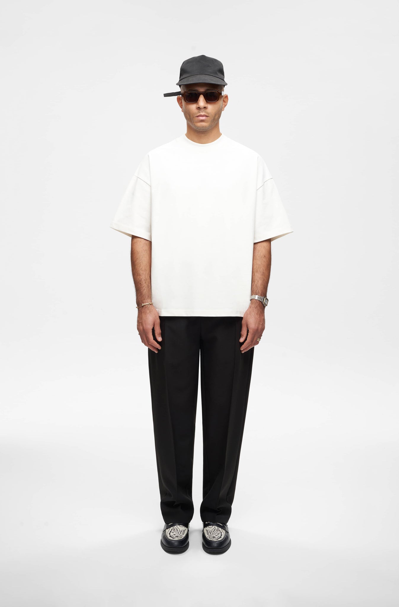 About blank Mock Neck Oversized T shirt About blank mock neck oversized t shirt