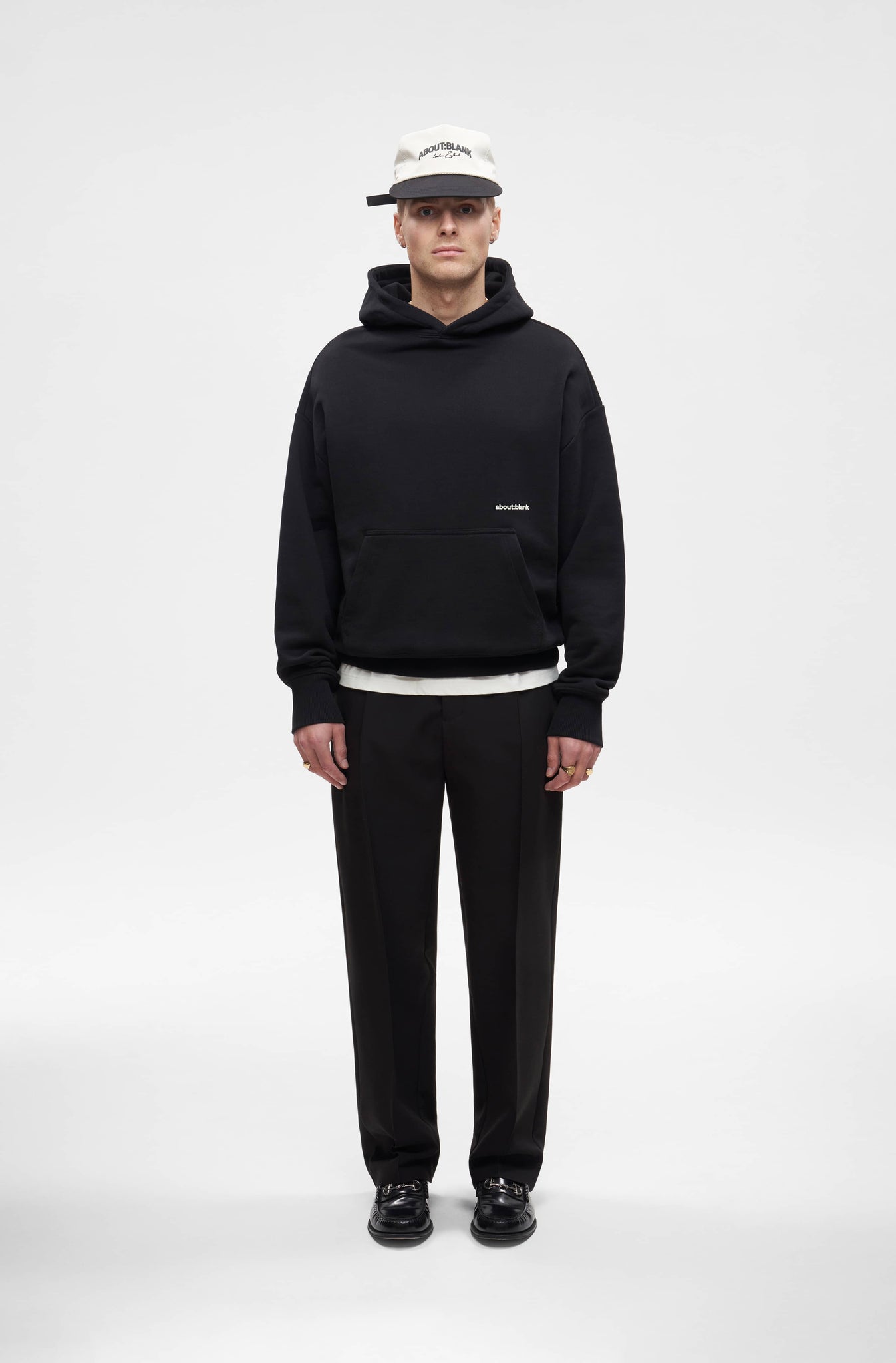 About blank Box Heavyweight Hoodie Black About blank box heavyweight hoodie black