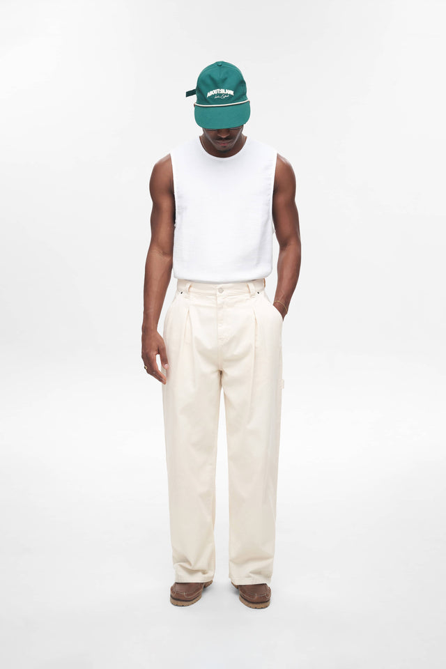 workwear balloon trousers ecru