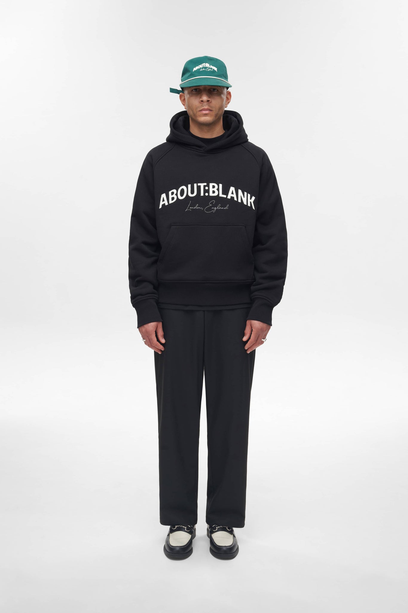 college hoodie black/ecru