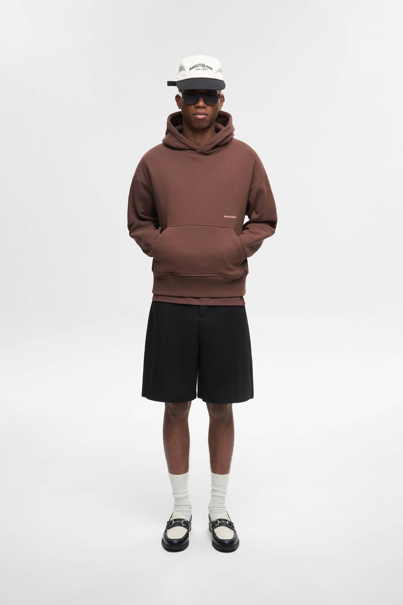 box hoodie brown/pink