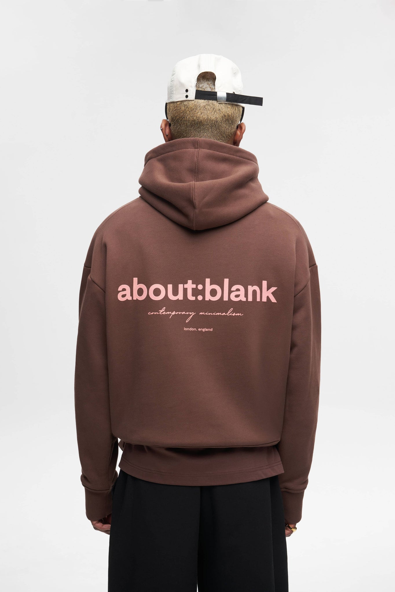 box hoodie brown/pink