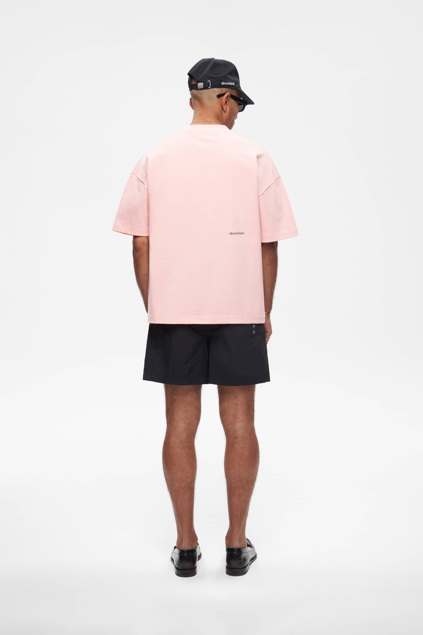mock neck t-shirt pink