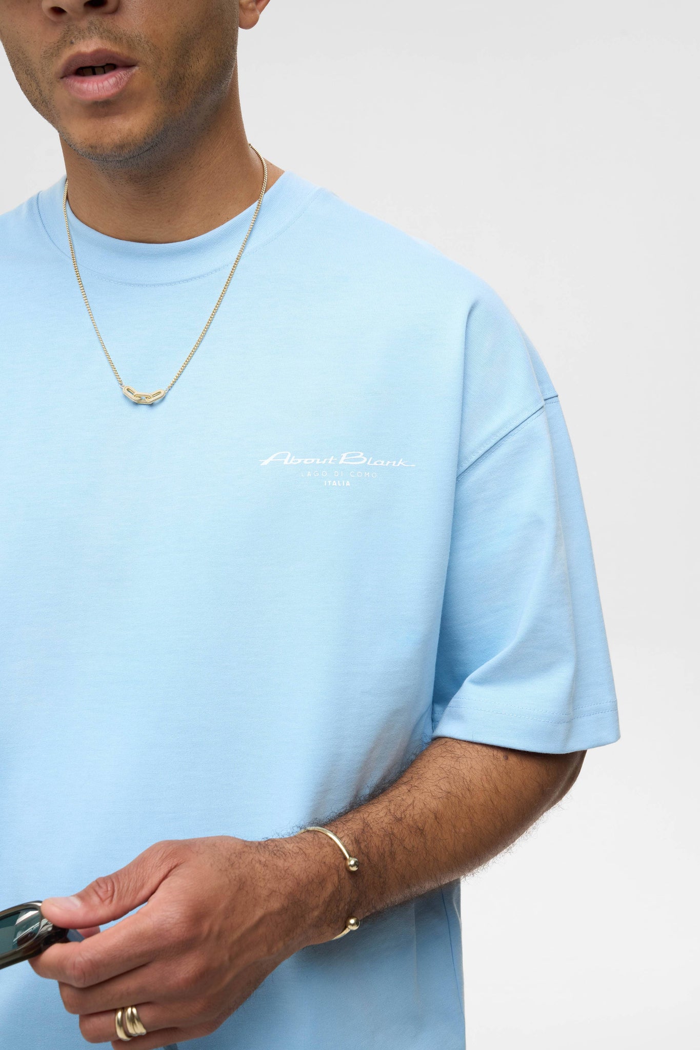 lago t-shirt sky blue/ecru