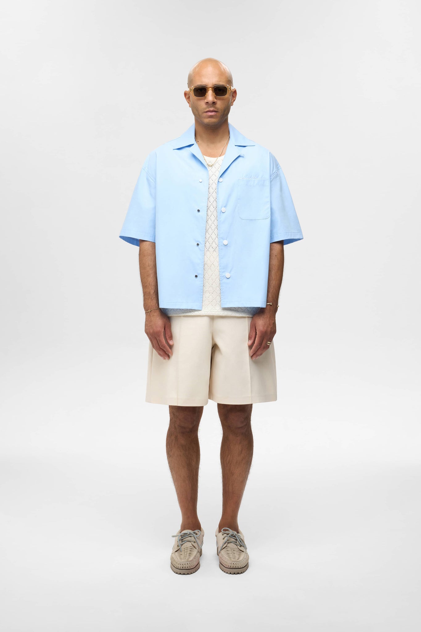 lago resort shirt sky blue