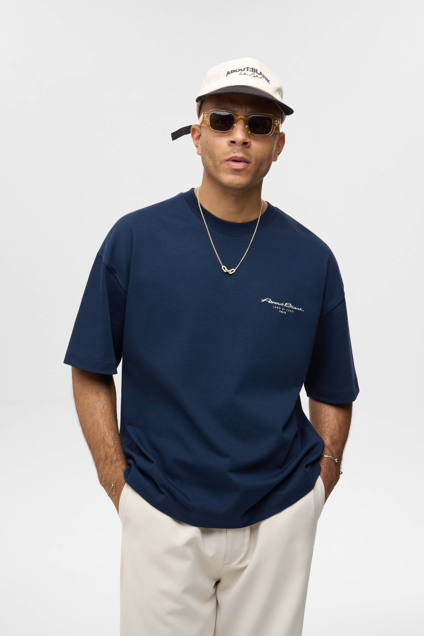 lago t-shirt navy/ecru