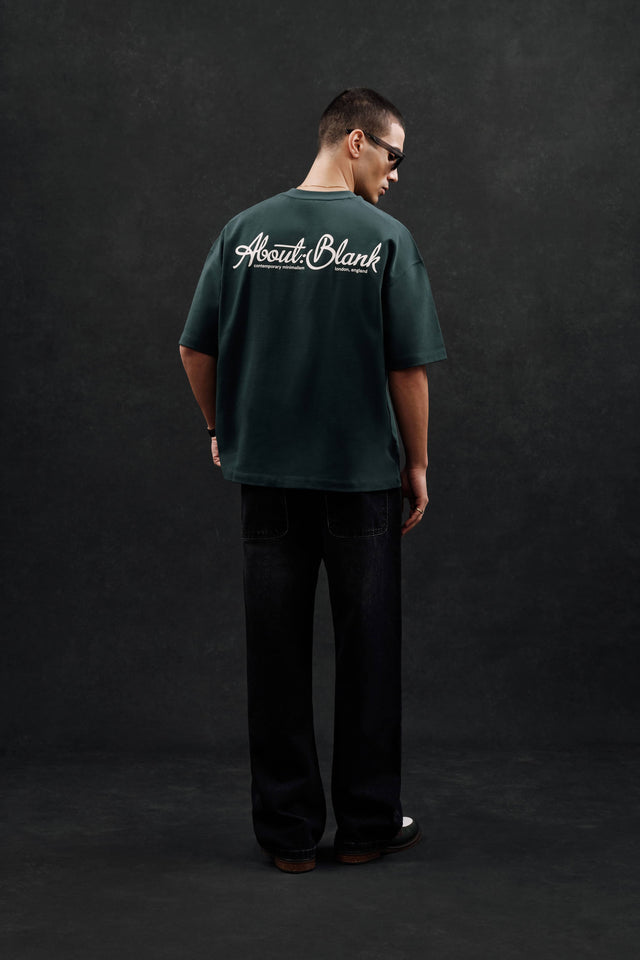 banner t-shirt epsom green/ecru
