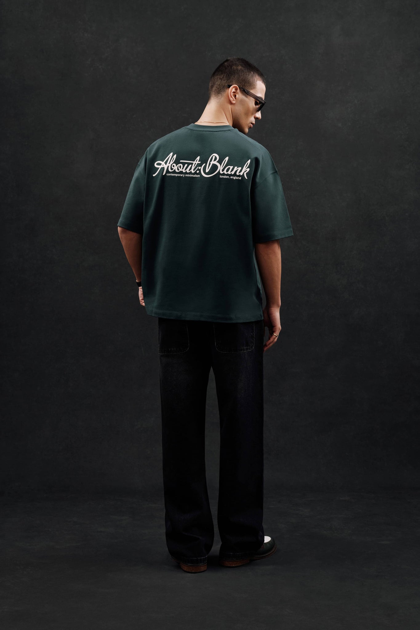 banner t-shirt epsom green/ecru