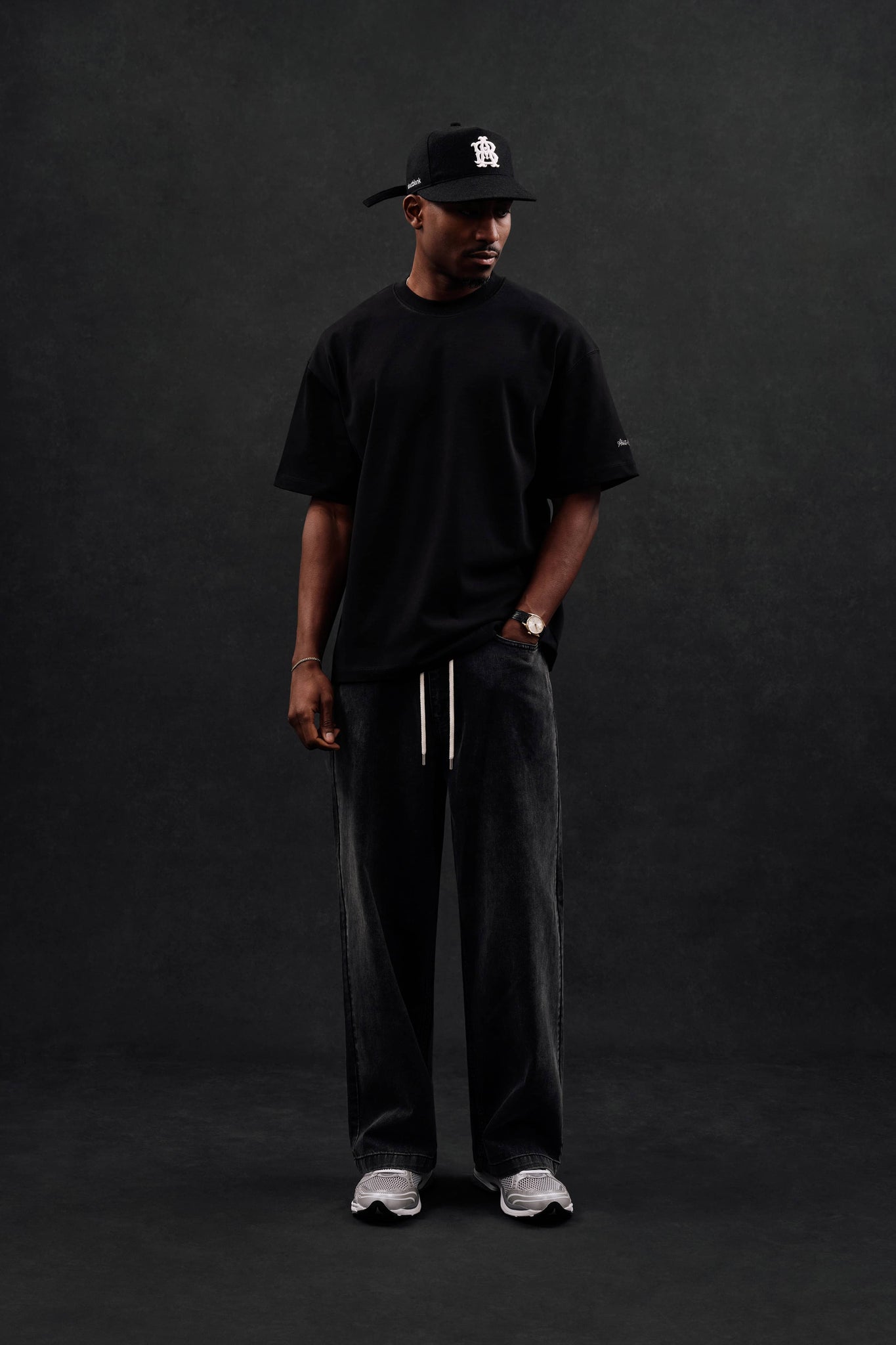 chainstitch t-shirt black/ecru