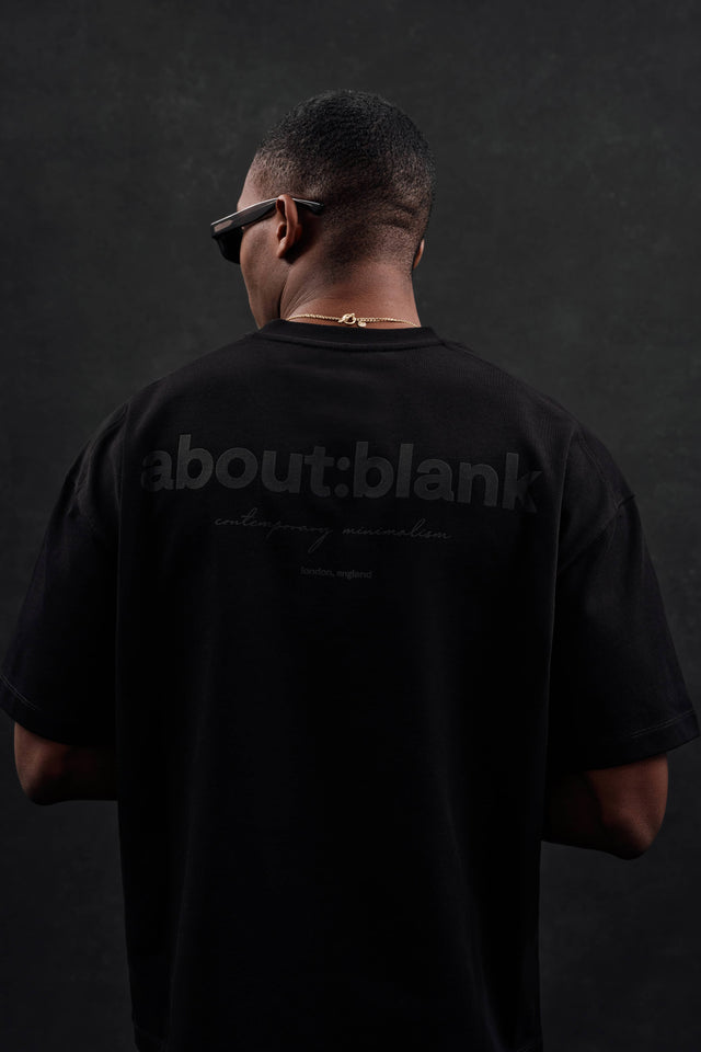 box t-shirt black/black