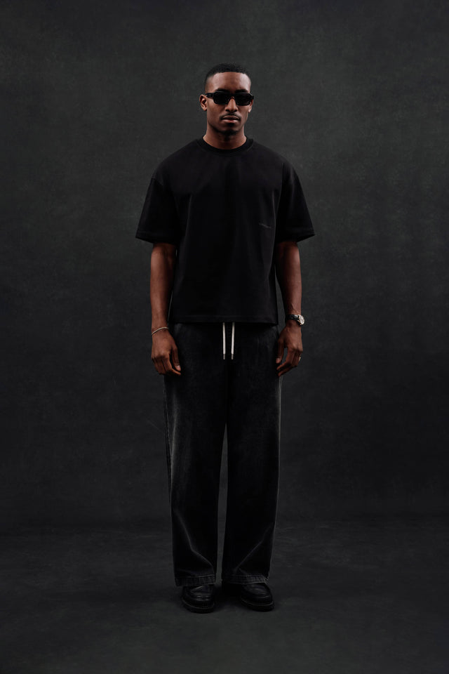 box t-shirt black/black
