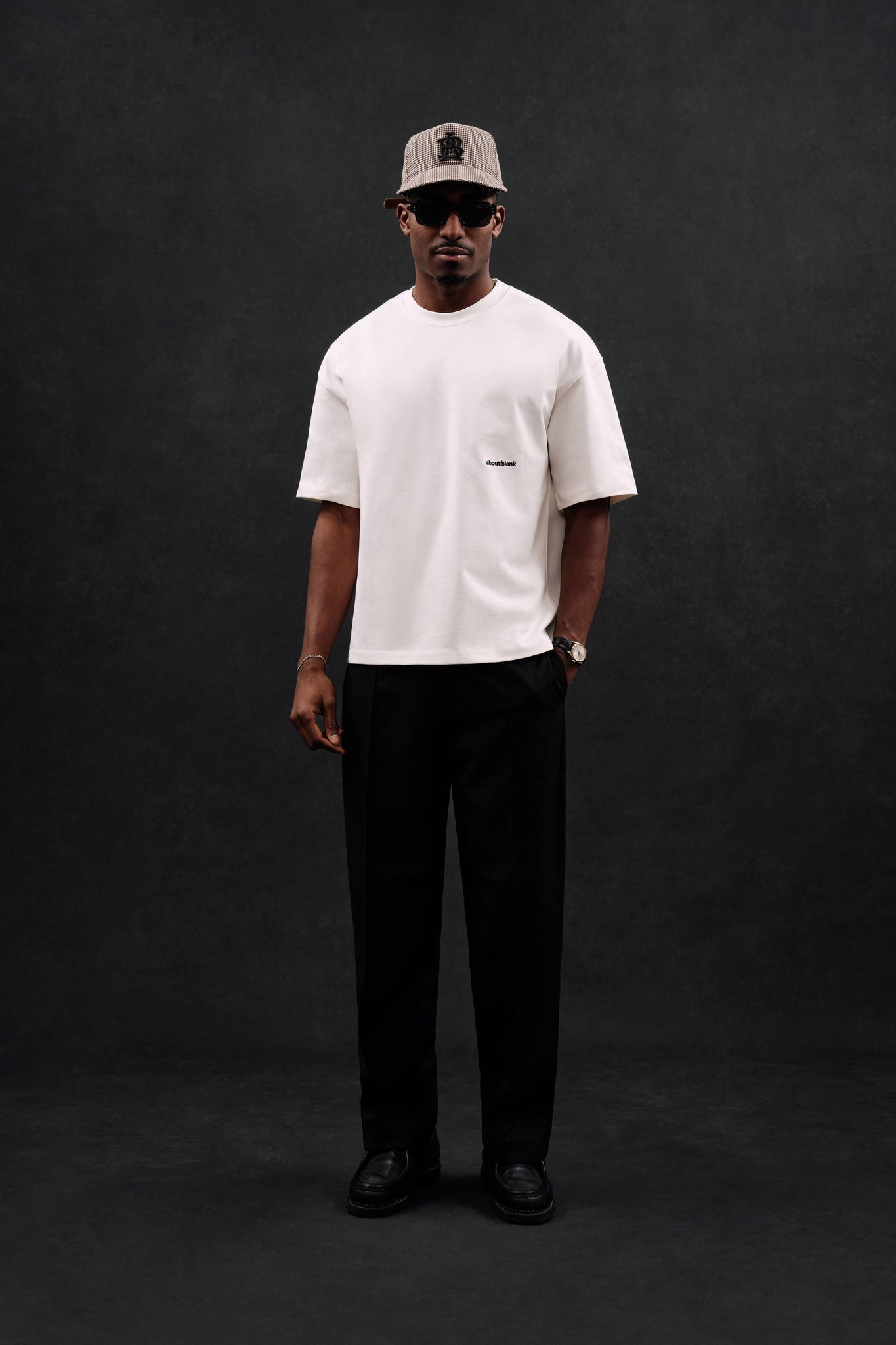 box t-shirt oat / black