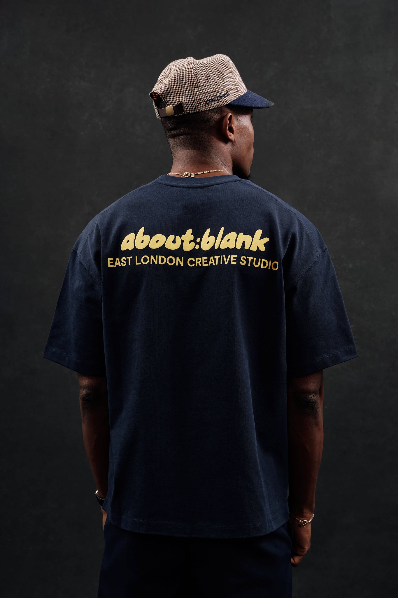 zev t-shirt navy/yellow