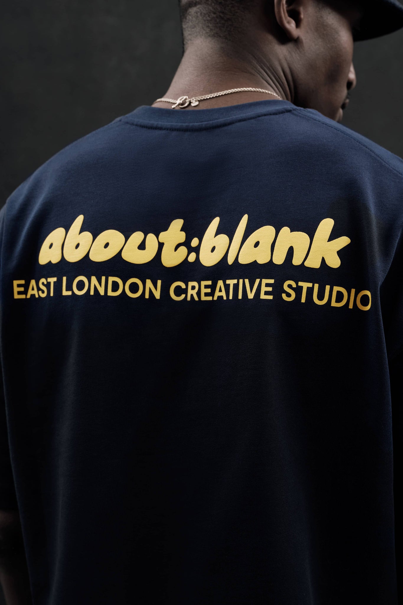 zev t-shirt navy/yellow