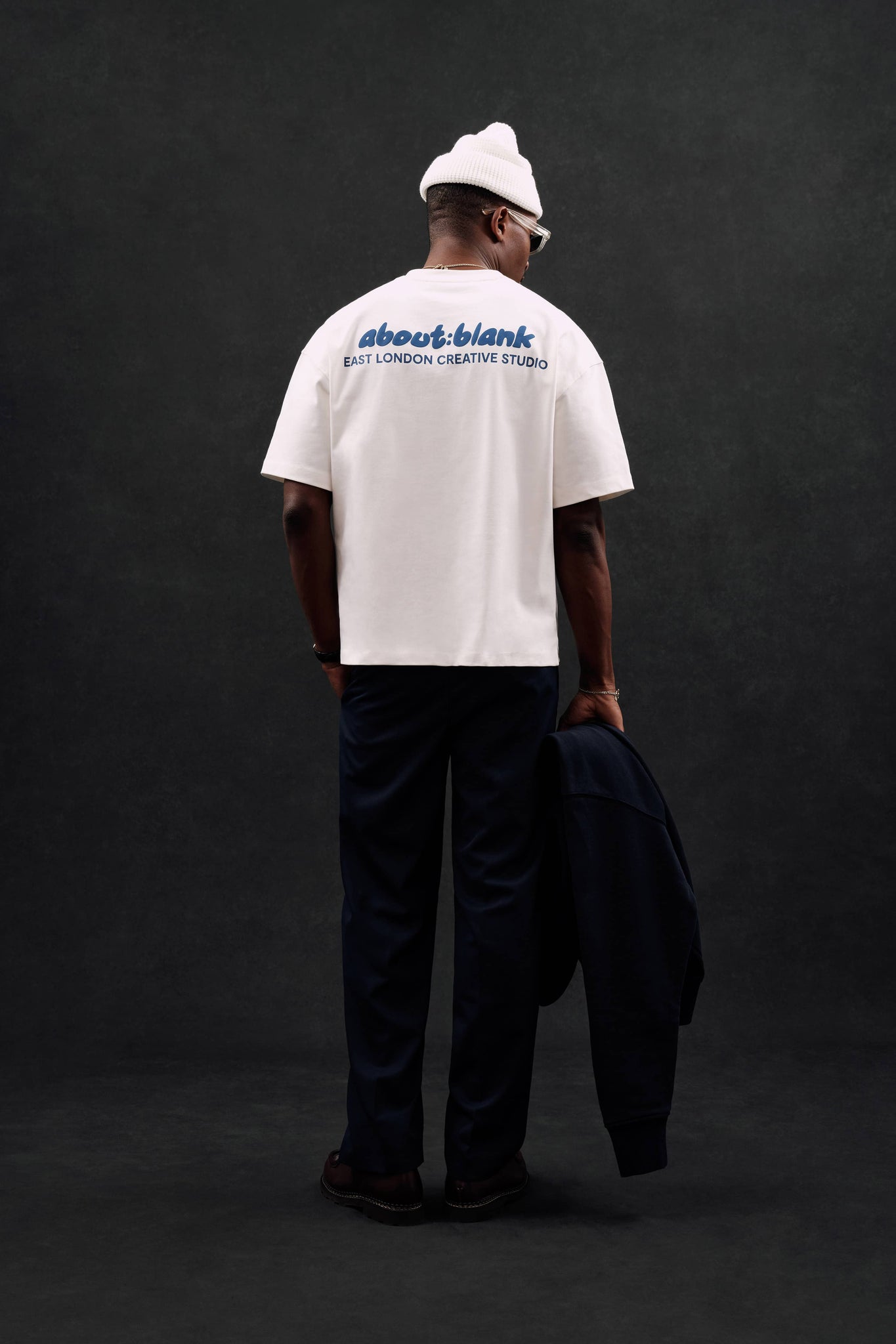 zev t-shirt oat/estate blue