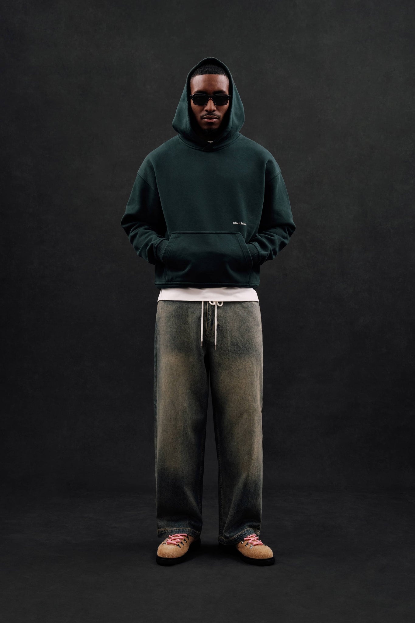 box hoodie epsom green