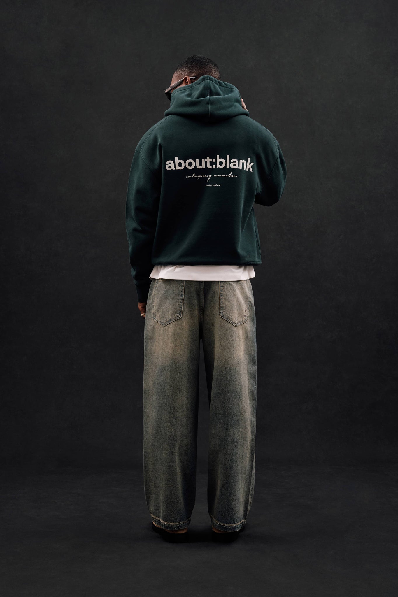 box hoodie epsom green