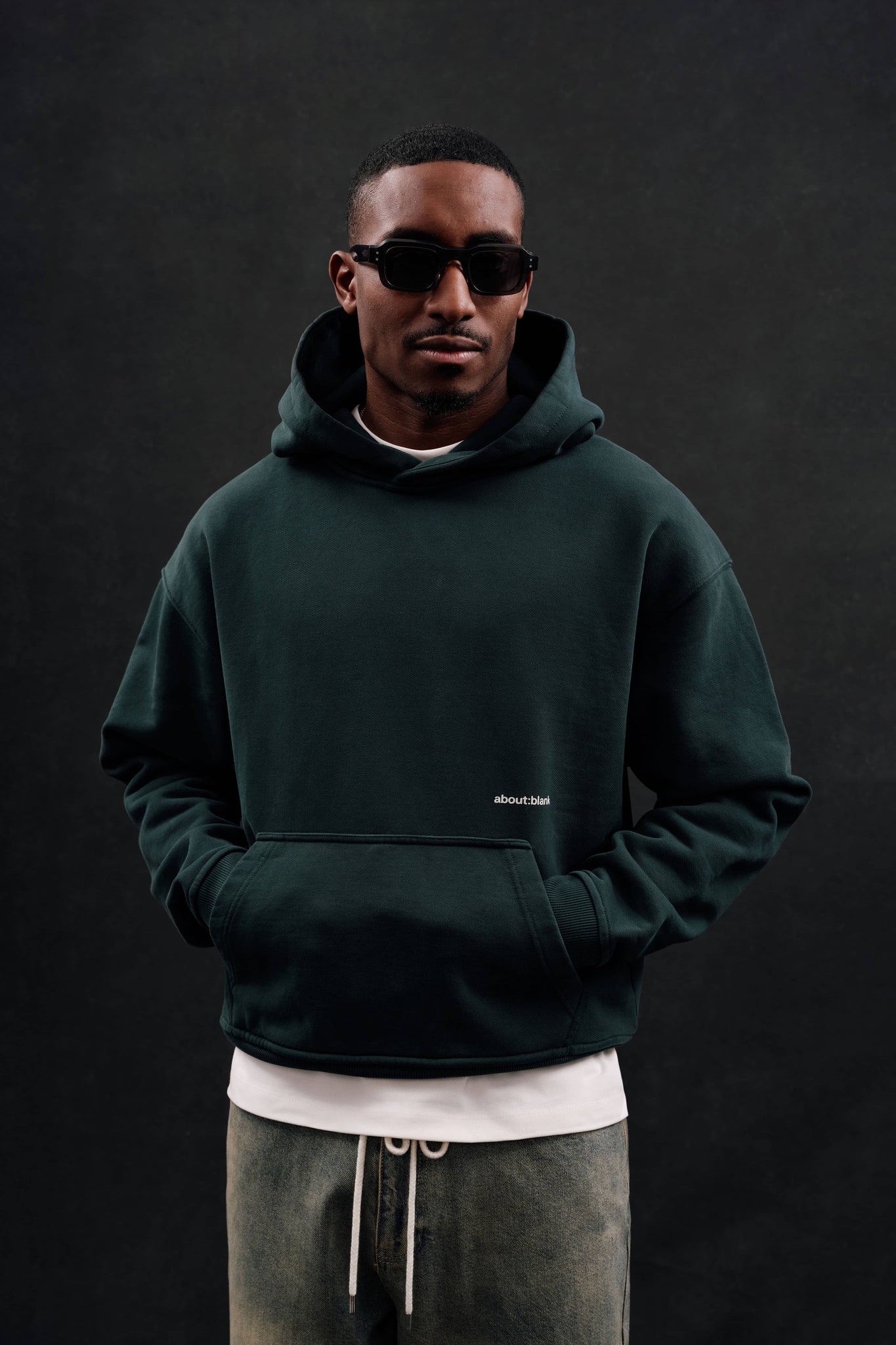box hoodie epsom green