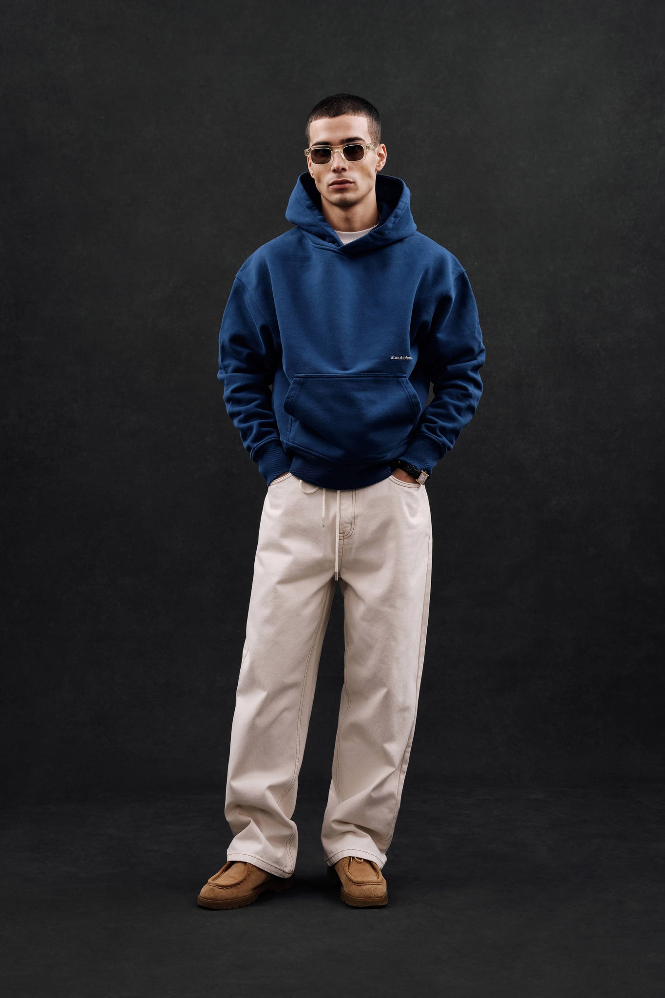 box hoodie estate blue