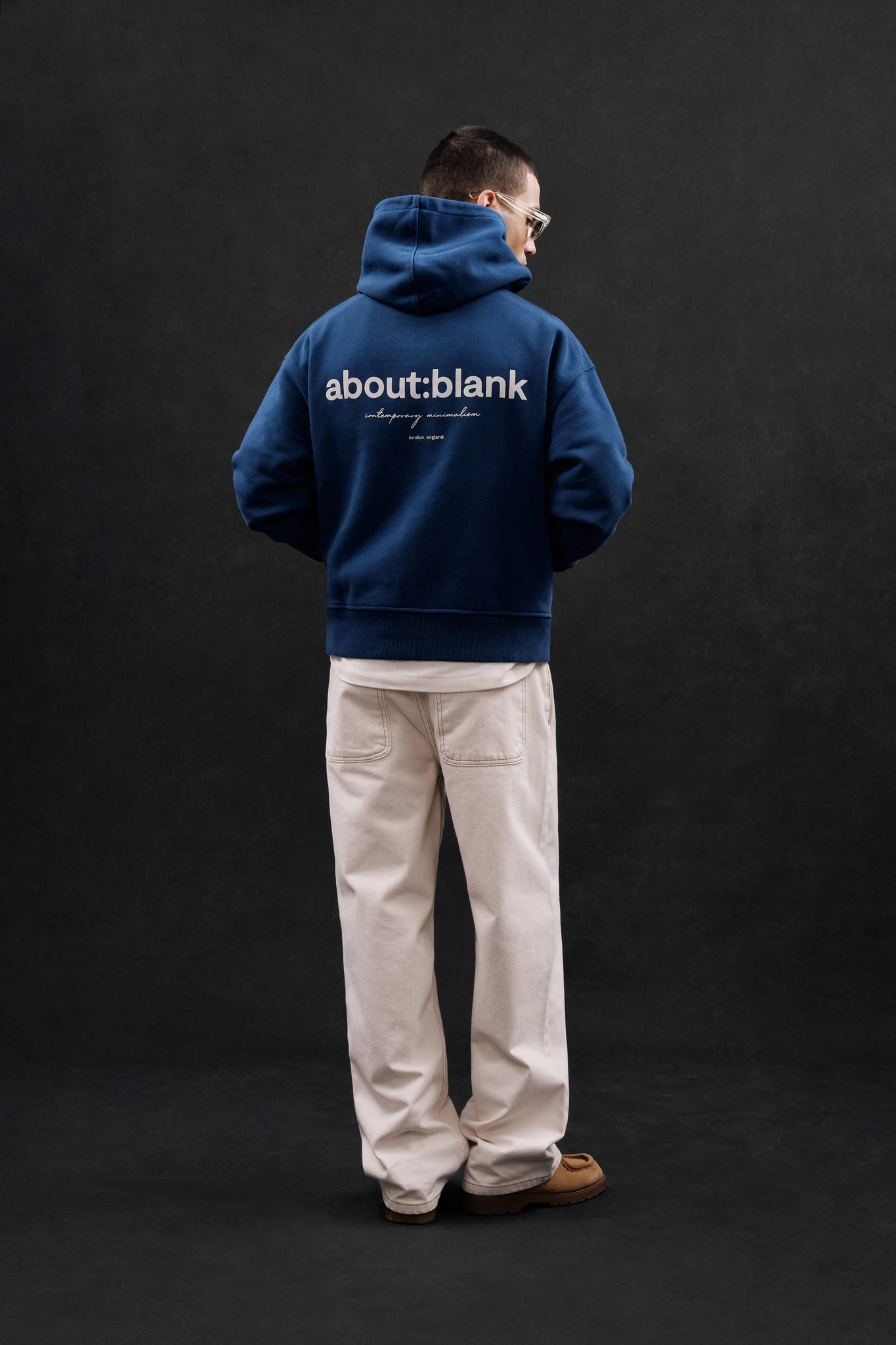 box hoodie estate blue