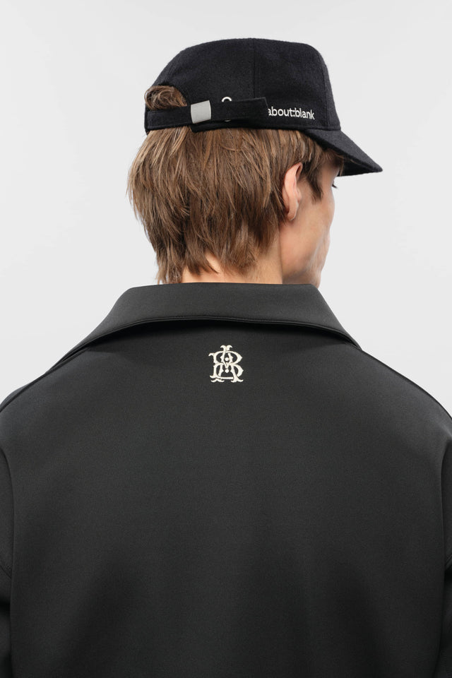 monogram track jacket black/ecru