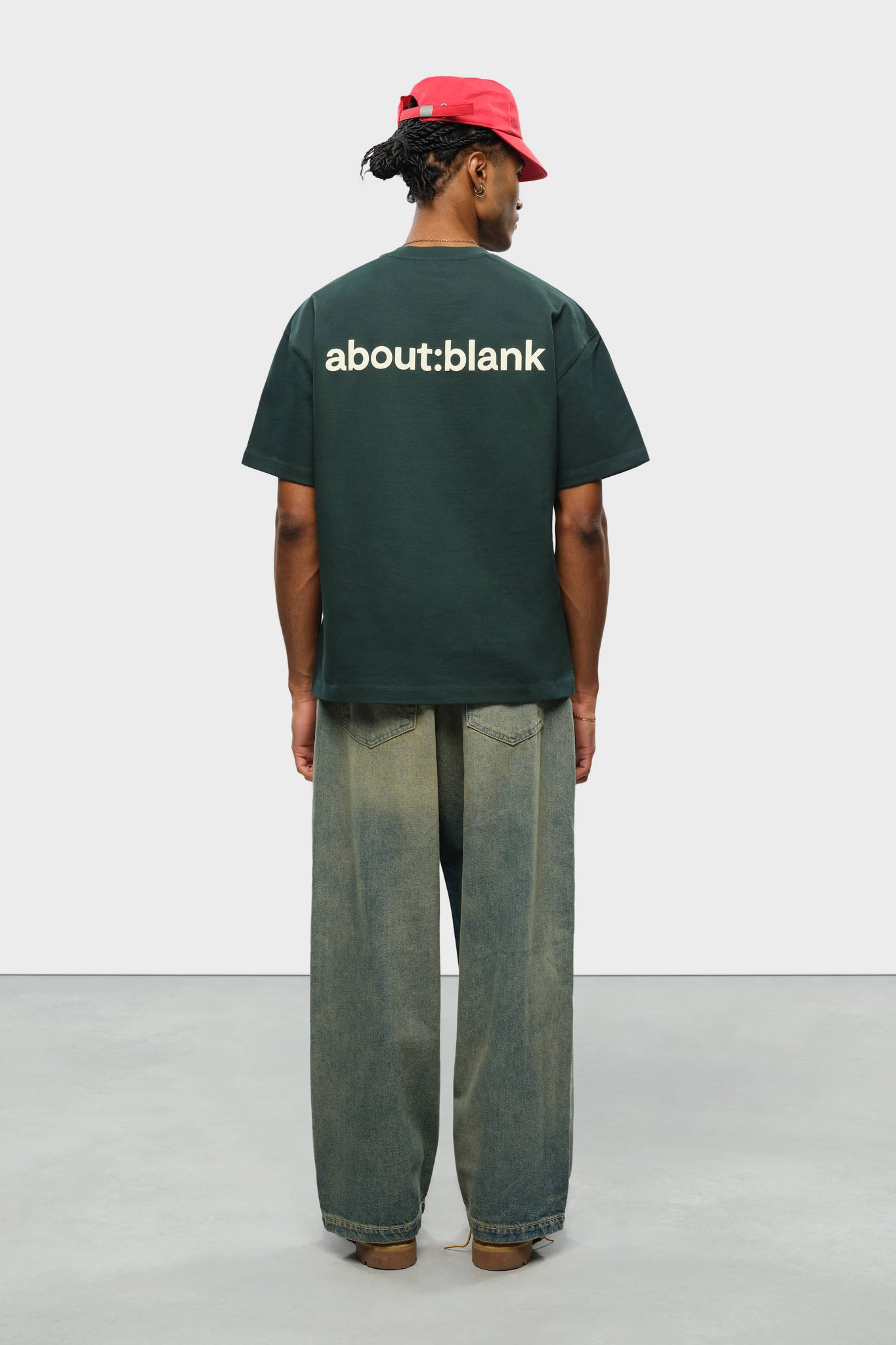reverse t-shirt epsom green/ecru