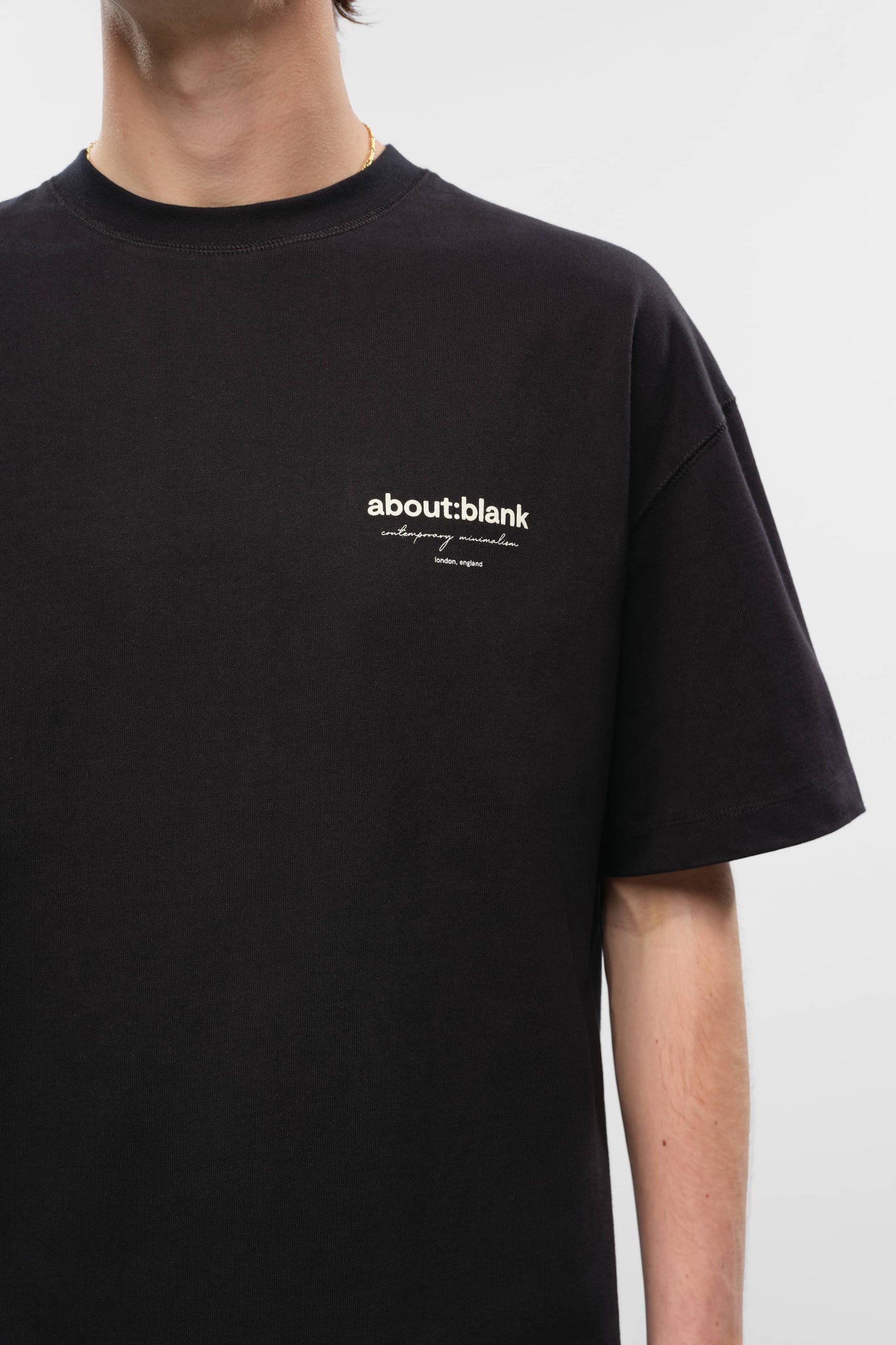 reverse t-shirt black/ecru