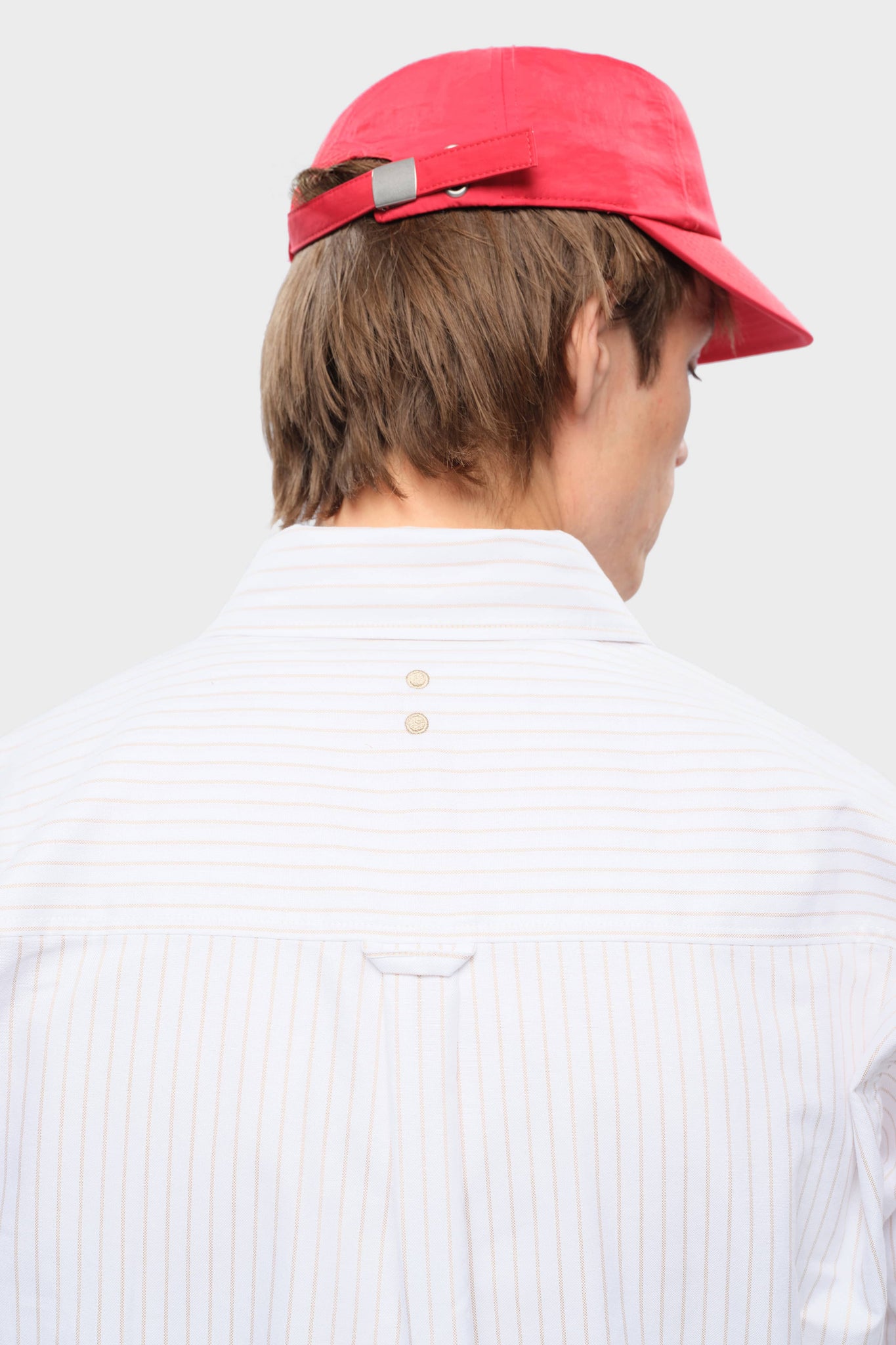 oxford script shirt beige/white