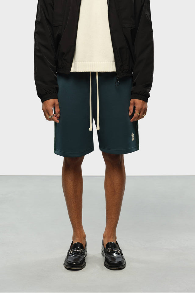 monogram track short epsom green/ecru