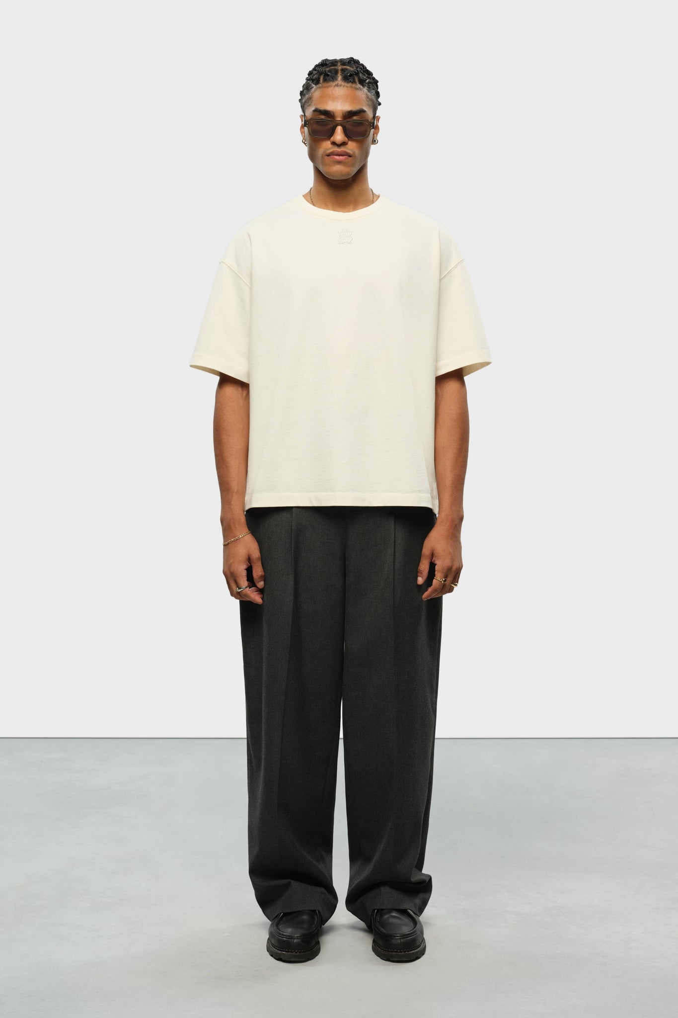 rollover t-shirt oat/ecru