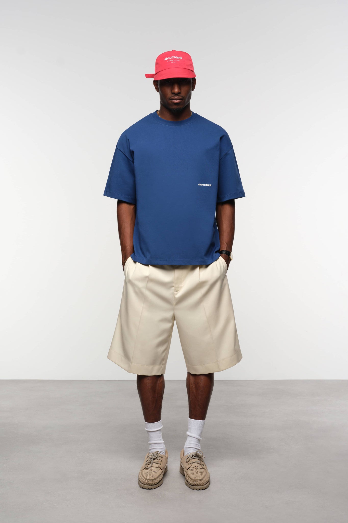 box t-shirt estate blue/white