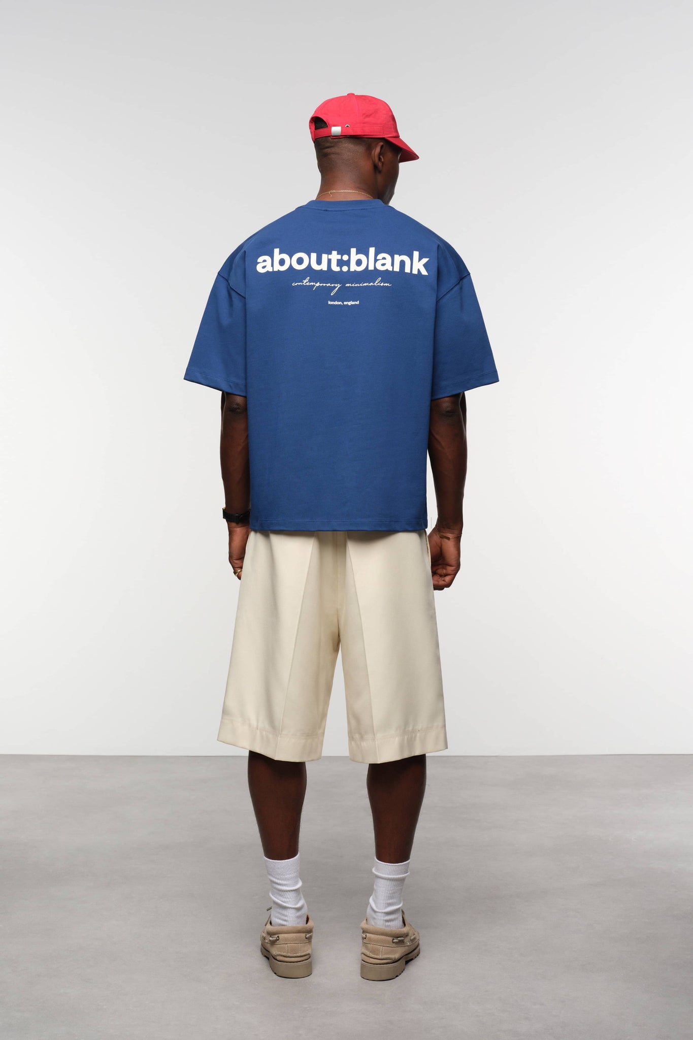 box t-shirt estate blue/white
